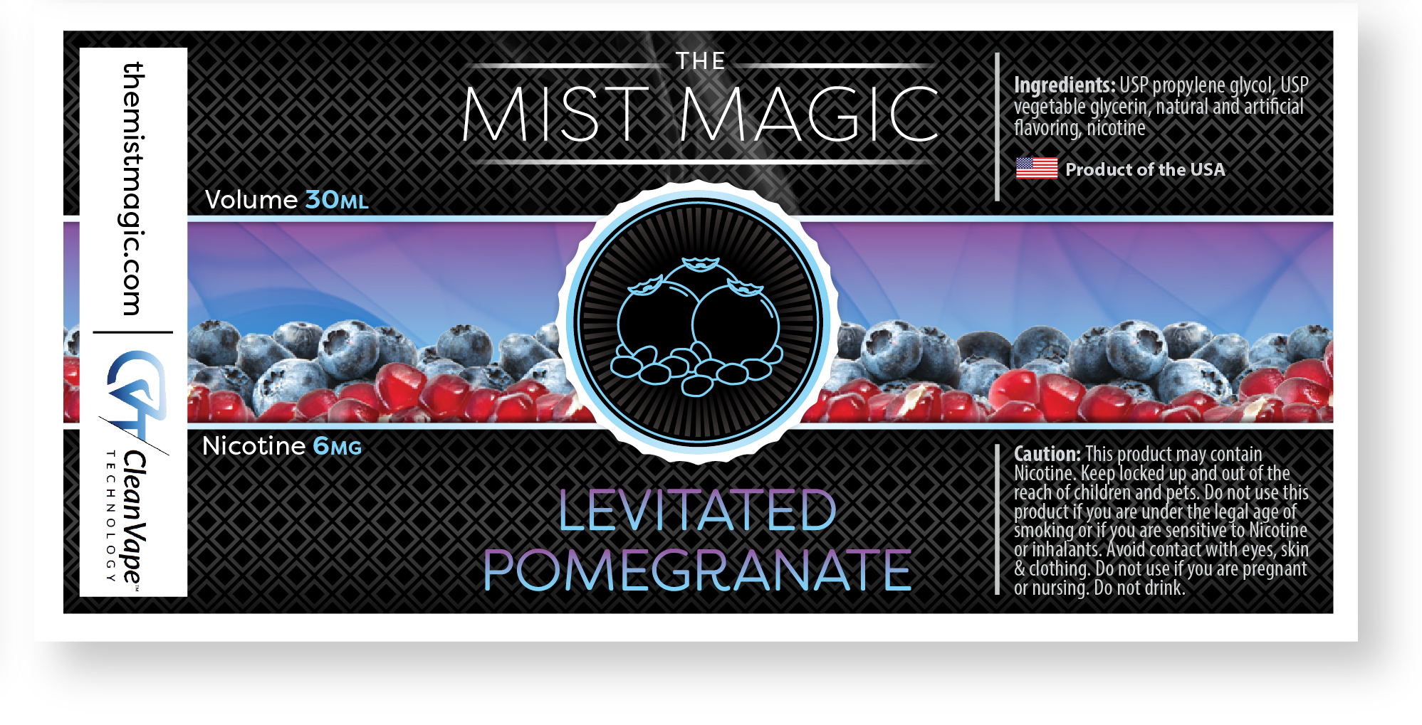 mist magic levitated pomegranate package