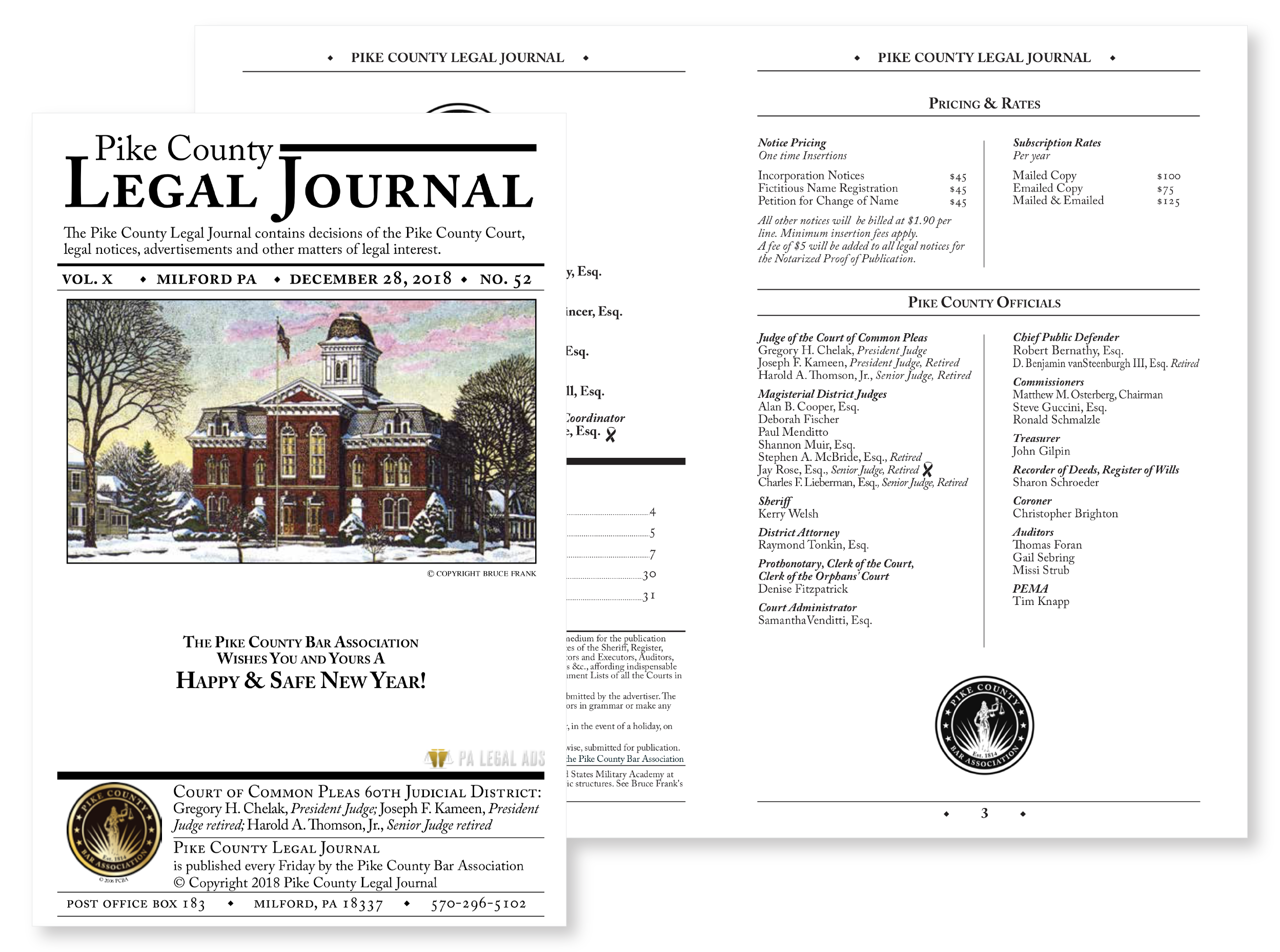 Legal Journal Layout
