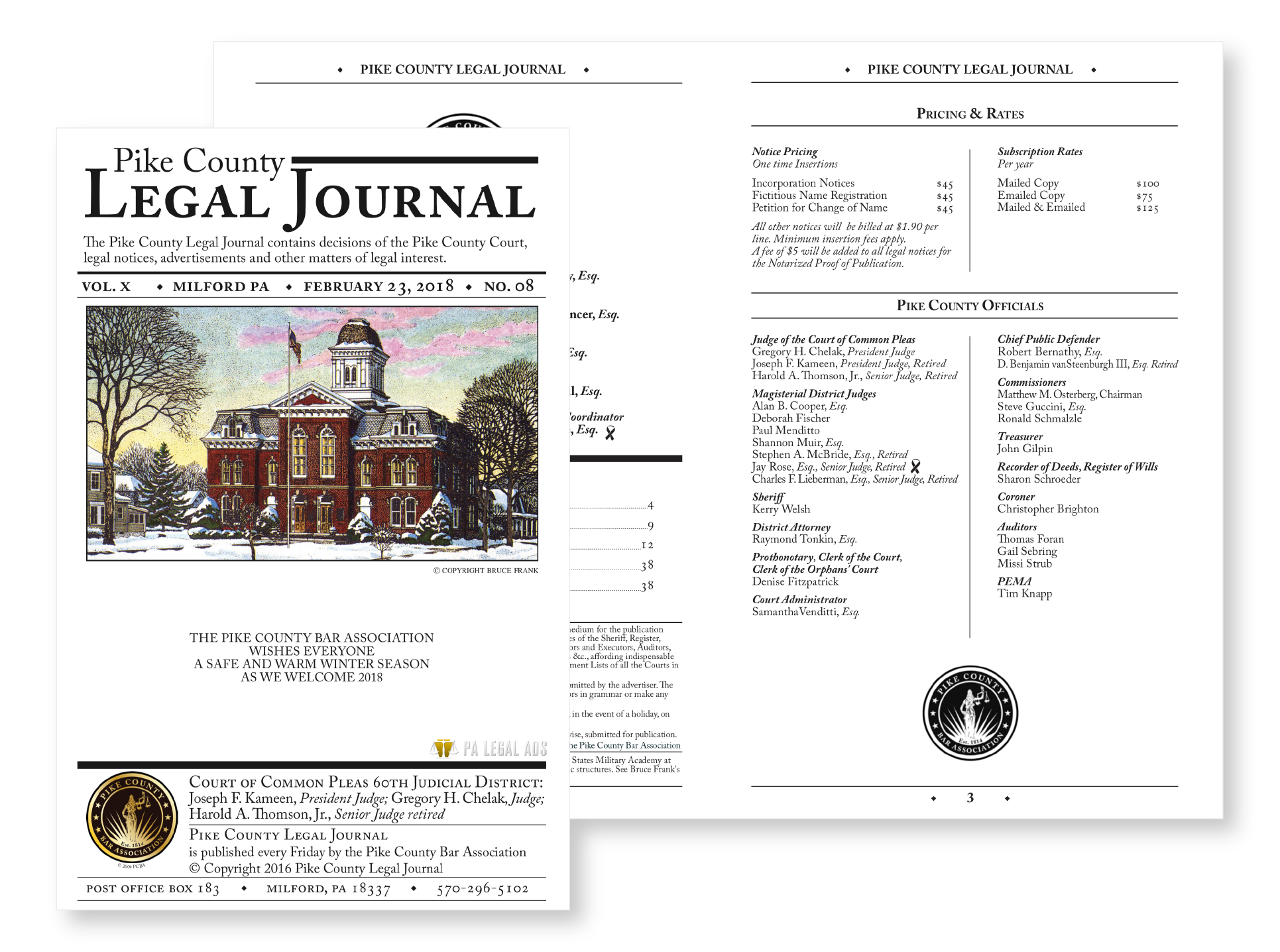 Legal Journal Layout
