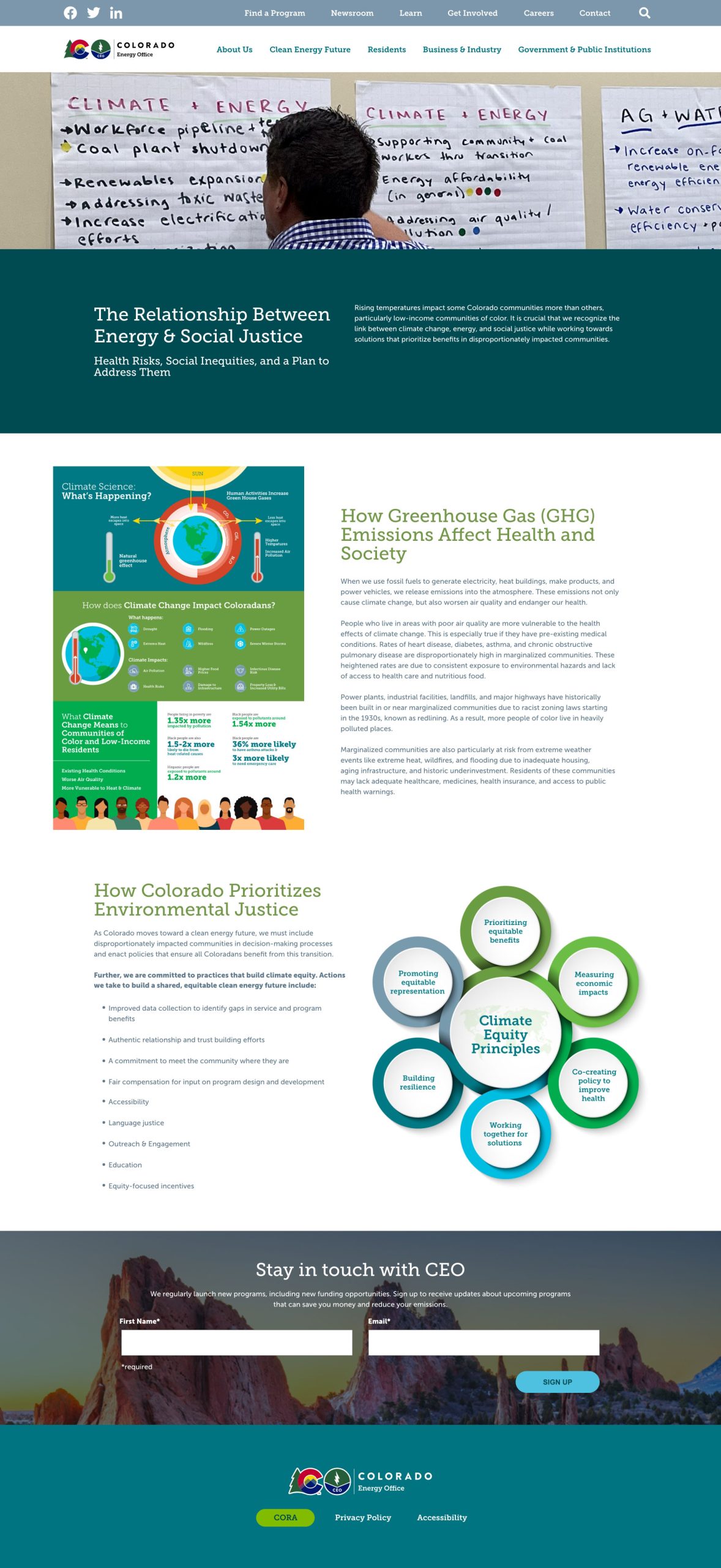 CEO Energy and Social Justice
