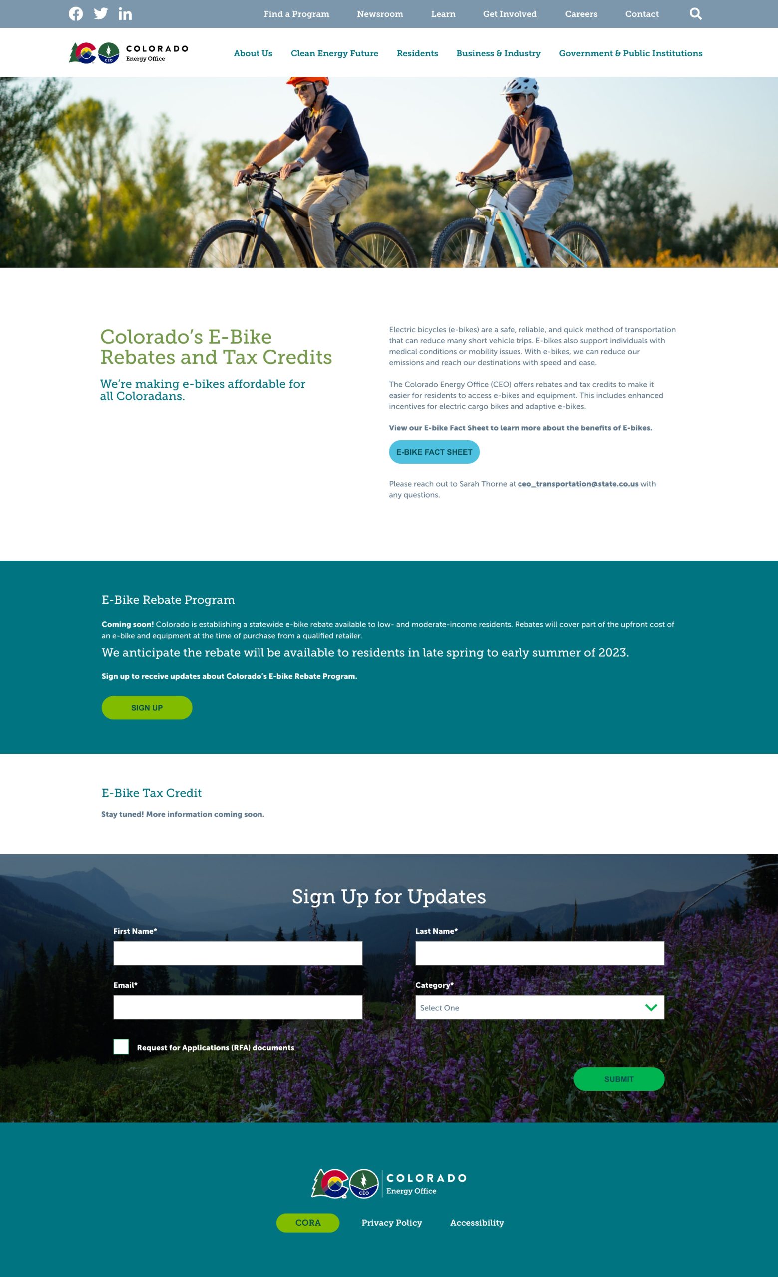 CEO eBike Rebate