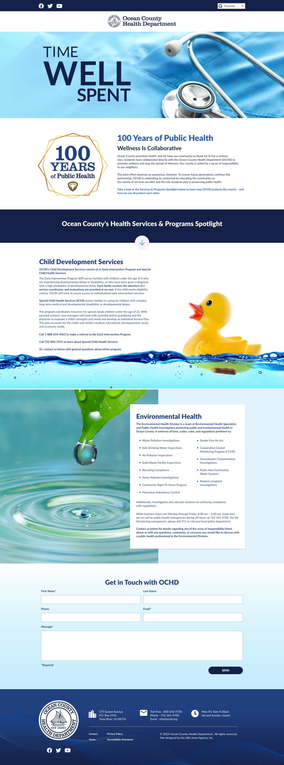 OCHD TWS Landing Page